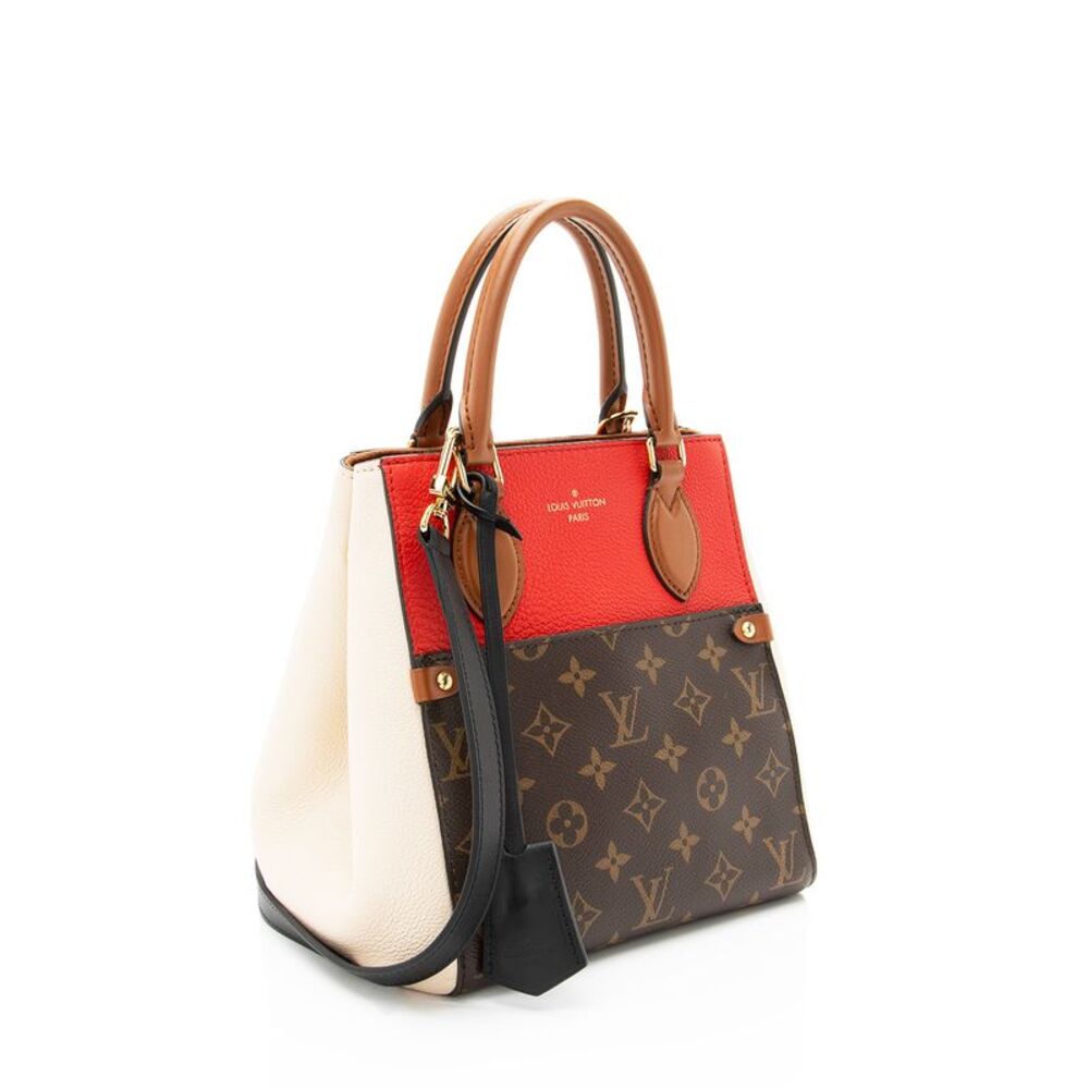 Louis Vuitton Calfskin Monogram Canvas Fold Tote PM - Picture 2 of 13